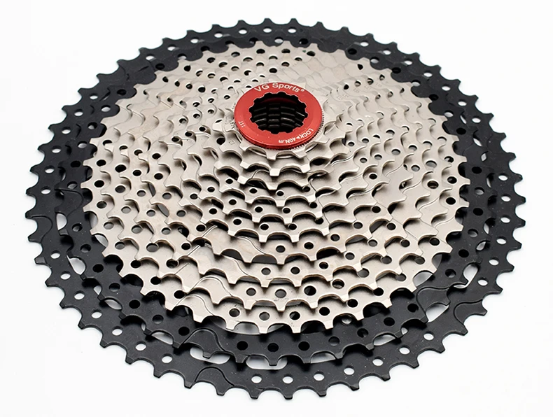 VG sports 11-52 T велосипедная трещотка кассета 12 скоростей MTB cog 12 S 52 T красные велосипедные звездочки 710g горный велосипед свободное колесо