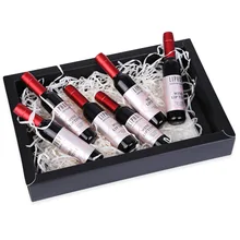 6Pcs/set Wine Bottle Design lip tint Liquid lipgloss Waterproof Long Lasting Stained Glaze Liquid Lip Gloss Lips Tattoo Makeup
