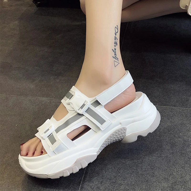 Trendy Glitter Sandals Women Fashion Platform Sandals Ladies Summer Women Shoes 2019 Casual Chunky Sandals Outdoor Beach Sandals Trendy Glitter Sandals Women Fashion Platform Sandals Ladies Summer Women Shoes 2019 Casual Chunky Sandals Outdoor Beach Sandals