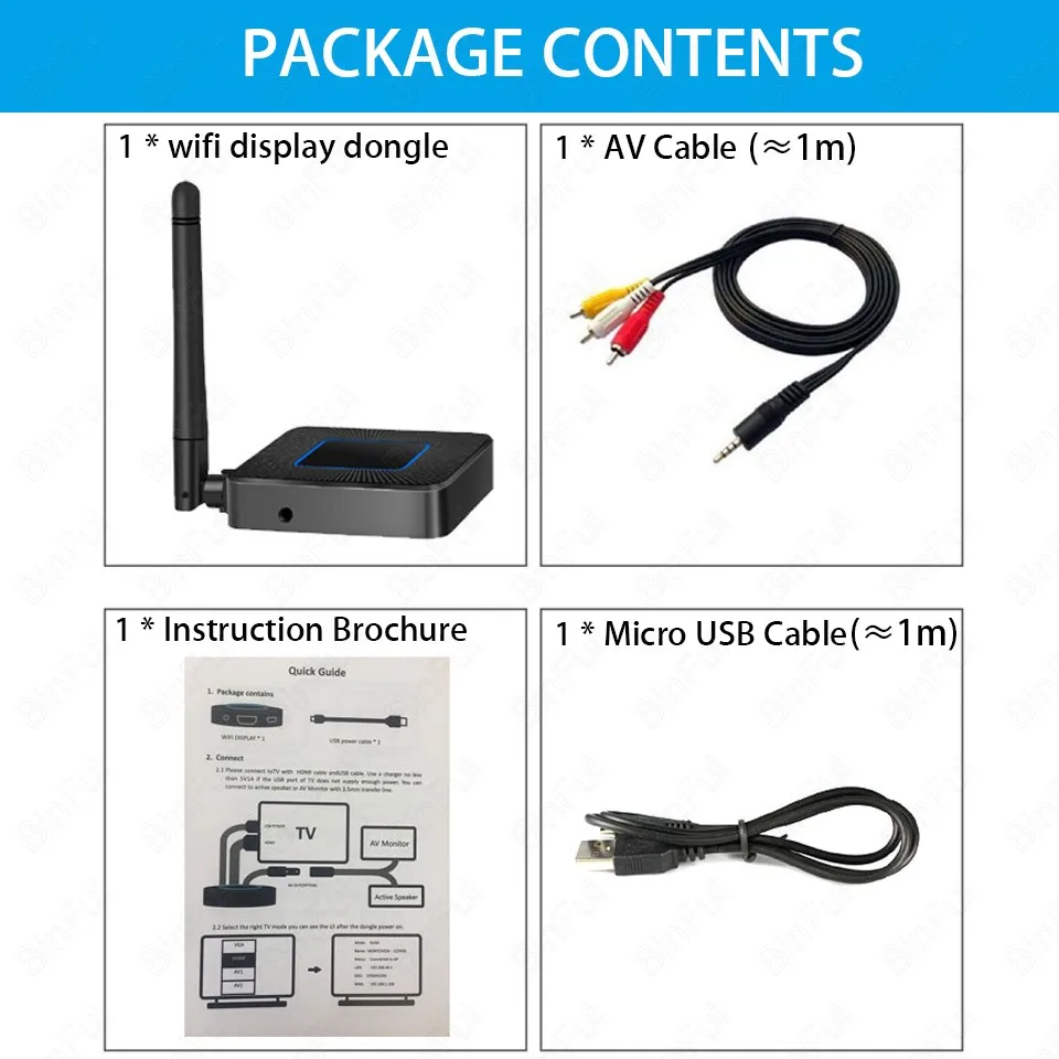 Беспроводной HDMI адаптер Wifi Дисплей приемник HDTV для Iphone Ipad Samsung Micro USB Type C телефон