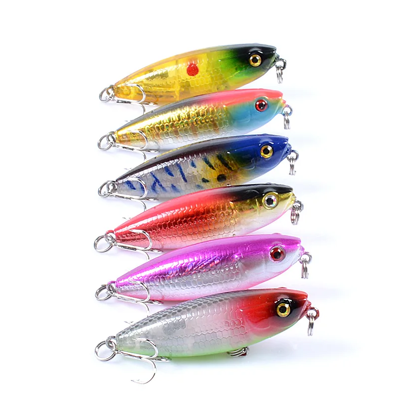 

Outdoor sports Floating Pipe Fishing Bait 5.9cm/6.9g Bionic Bait Topwater 3D bionic eye isca artificial isca artificial lure