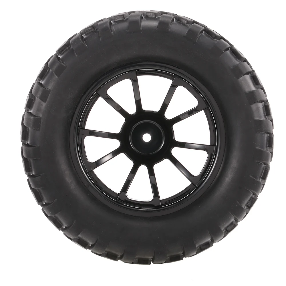 Buy 4PCS RC Car 1/10 RC Tires Tyre Nail Block Tread Pattern 10Spokes Rim Five