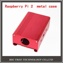 pink Metal Box/ Case For Raspberry Pi 2 With Fan Also Fit For Camera Alu-case metal aluminum case