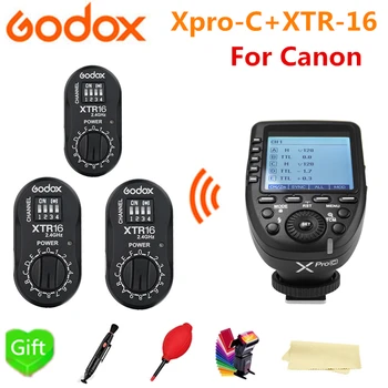 

3* Godox XTR-16 Receiver + XPro-C Flash E-TTL HSS 2.4G Wireless X System Trigger for Canon DSLR Godox V850II-C V86II-C TT685C