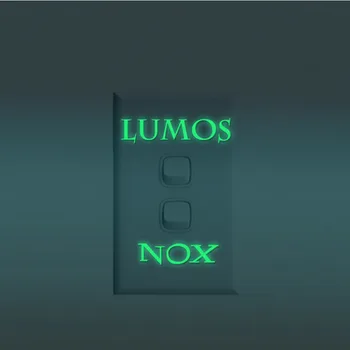 

1Pcs Lumos funny Glow in the dark wall Switch Nox Light Switch Wallpaper