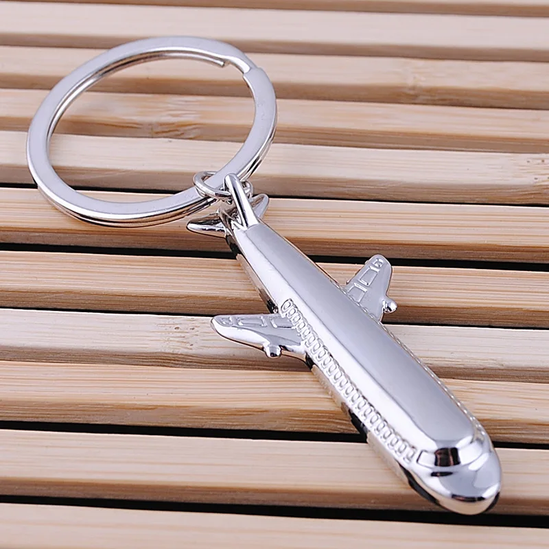 Diy Handmade Airbus Airplane Keychains Passenger plane Pendant Travel