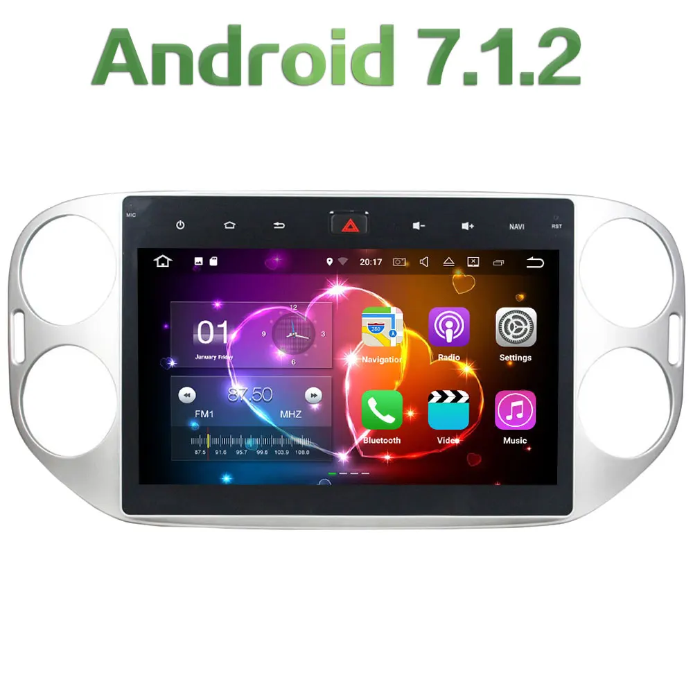 Android 7 1 2 Quad Core 2GB RAM 16GB ROM 10 1 HD Car Radio Auto