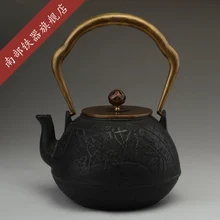 Чугунный чайник, набор, японский чайник, чайник Tetsubin, посуда для напитков, 1300 мл, кунг-фу, заварки, металлический сетчатый фильтр, кухонные инструменты