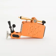 Aircraft Alloy Motor Rotary Tattoo Machine with Safe Rotation Speed orange for tattoo needles kit Free Shipping