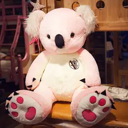 1 шт. хороший мягкий 80 см гигантский розовый Австралия коала плюшевые мягкие игрушки куклы, чучела животных подарок на день рождения