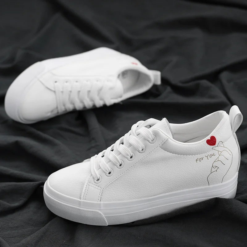 

Spring and autumn Flat Platform fashion casual shoes Breathable comfort footwear Rubber sole Microfiber Sneakers