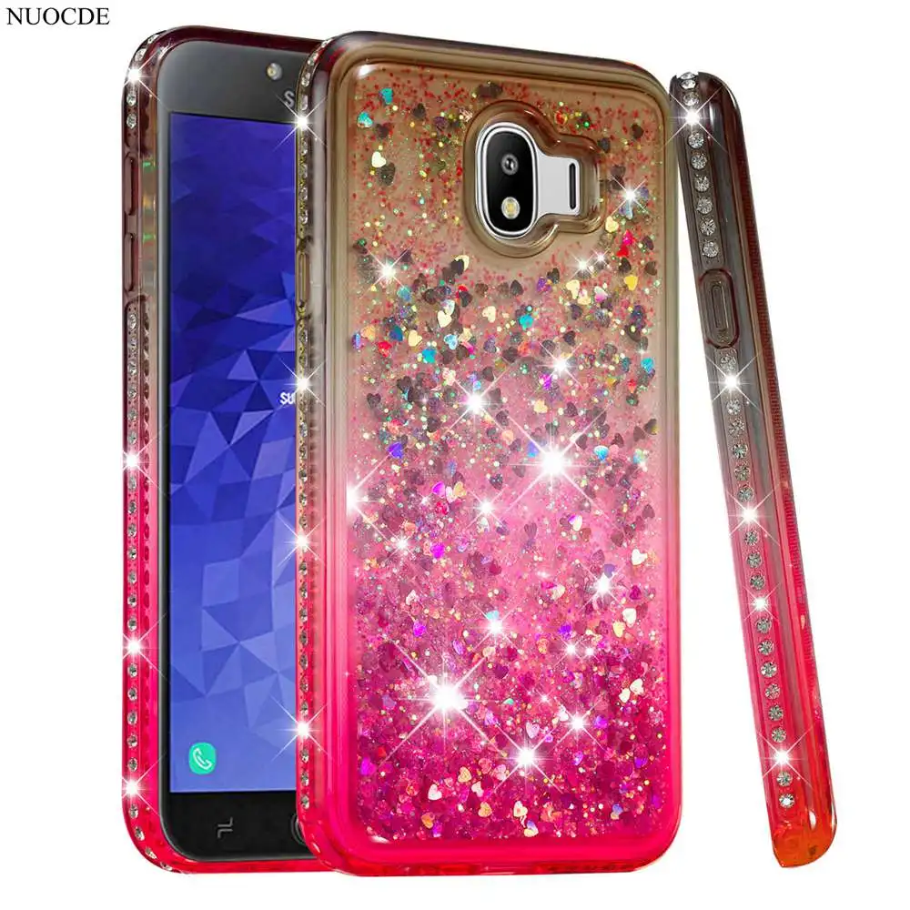 

For Samsung Galaxy J4 2018 Case Samsung J4 2018 Cover Gradient Dynamic liquid Glitter Quicksand Case For Galaxy J4 2018 J400F