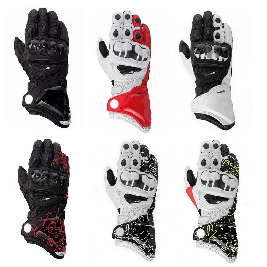 

2019 New 9 Colors 100% Genuine Leather GP PRO Motorcycle Long Gloves Racing Driving GP PRO Motorbike Original Cowhide Gloves