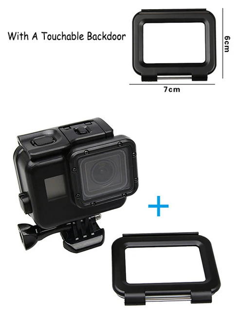 Gopro水中ハウジング,gopro hero 5,6,7,45 m用の黒い防水ケース Gopro水中ハウジング,gopro hero 5,6,7,45 m用の黒い防水ケース