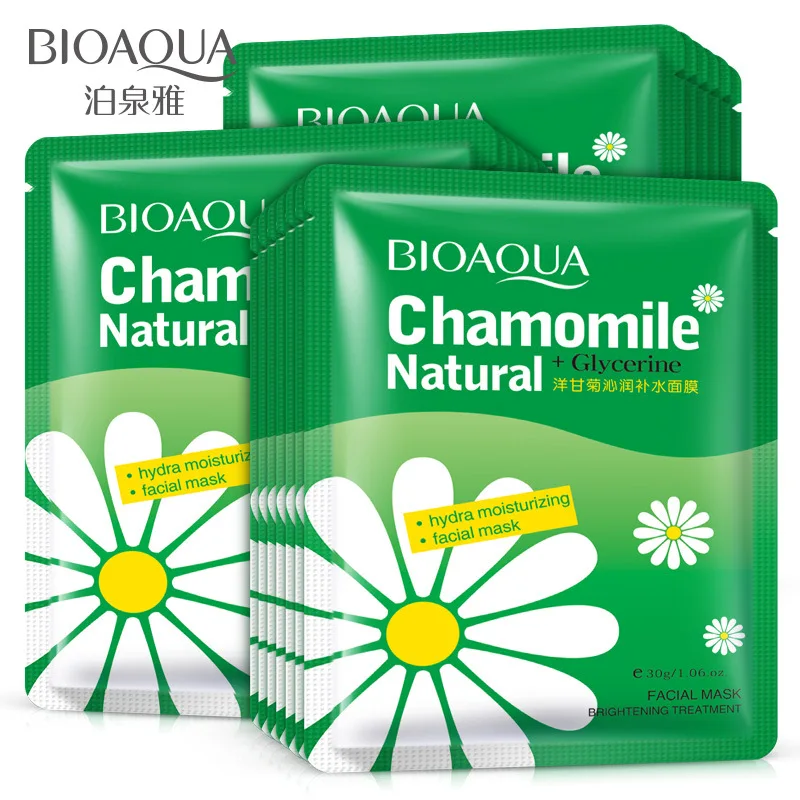 

BIOAQUA Chamomile Refreshing Oil Control Shrink Pores Mask Whitening Hydrating Moisturizing Skin Care Acne Treatment Face Mask