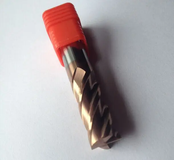 2.5*8*D4*50*4F Solid Carbide End Mills 4 Flute Metric 55HRC Helix 35 TiXCoin Milling Cutter