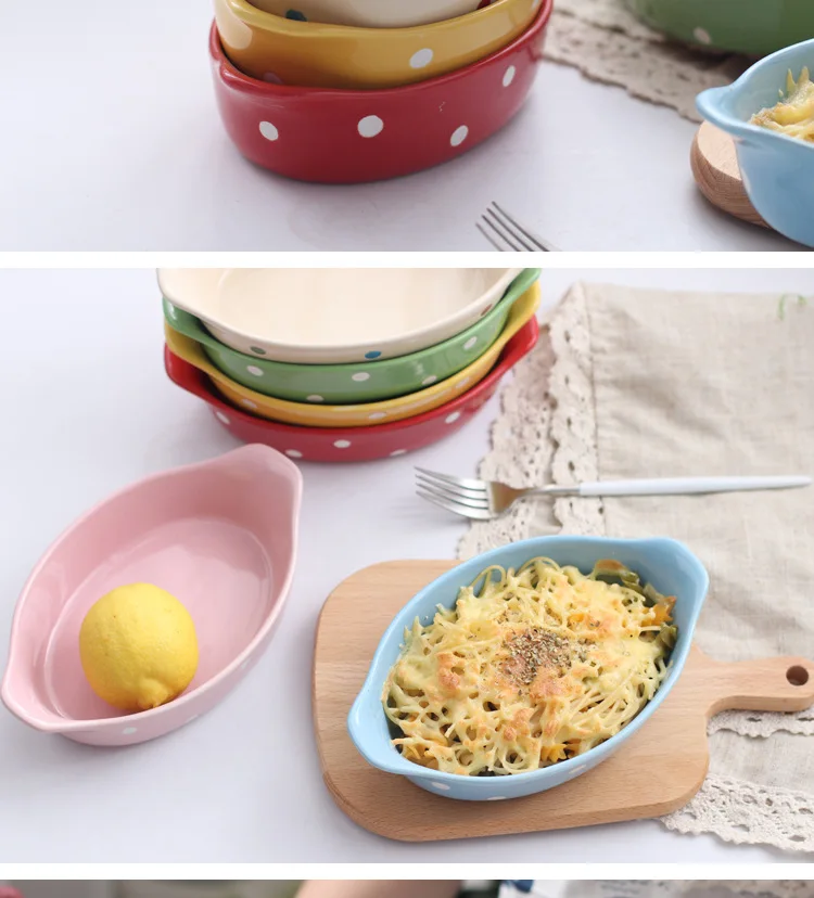 Керамическая креативная тарелка детская тарелка термостойкий противень для выпечки сыр уши противень для выпечки подходит для