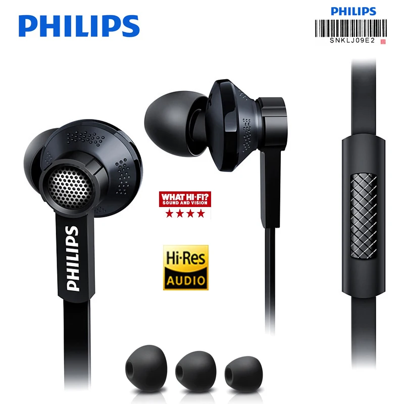 Оригинальные Наушники Philips Tx1 HiRes с высоким разрешением HIFI Fever, наушники с шумоподавлением для телефона samsung Xiaomi