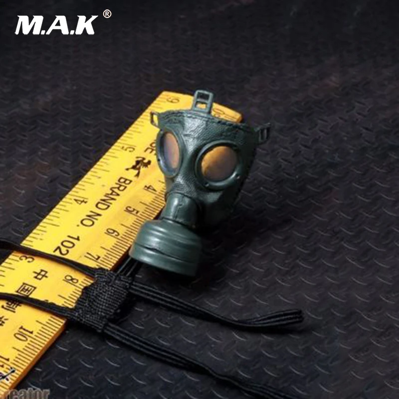 

1/6 scale WWII Green Pig Nose Gas Mask For 12'' Male and Female Head Model 1PC