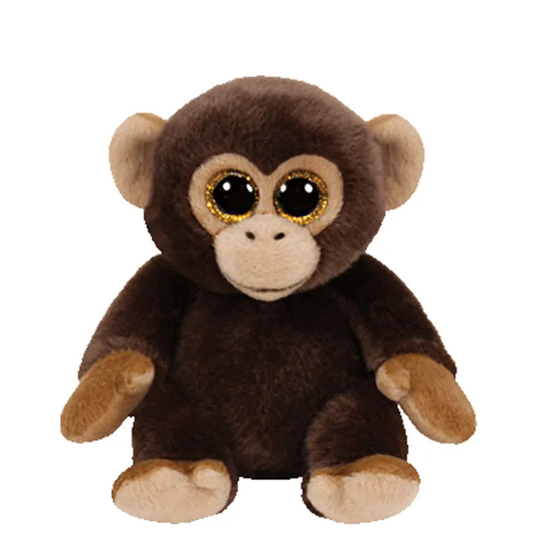 25 CM 10 "Ty Classique En Peluche Jouet Big Eyed Bananes Singe Animal