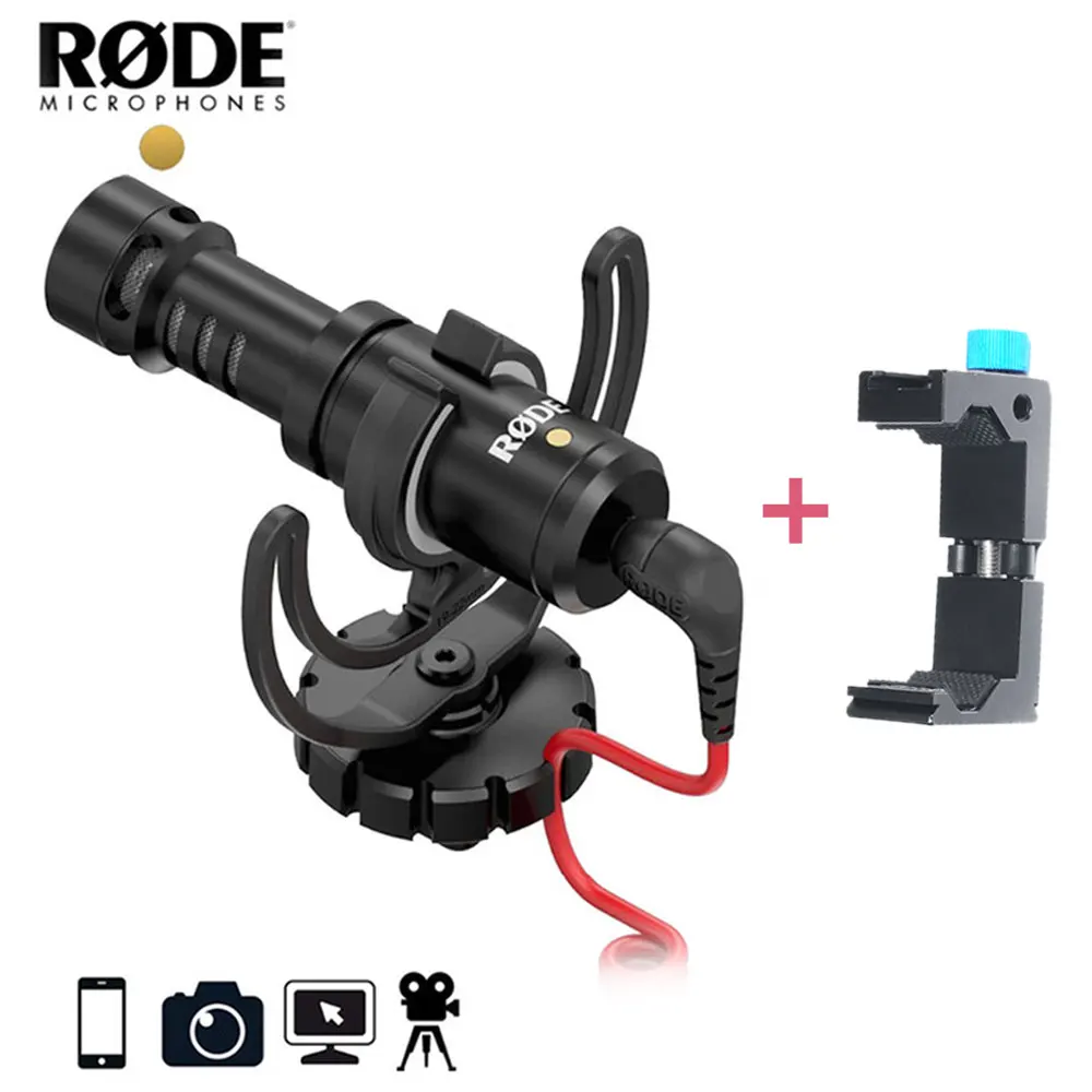 

Original Rode VideoMicro On-Camera Microphone for Canon Nikon Lumix Sony Smartphones Free Windsheild Muff/Adapter Cable