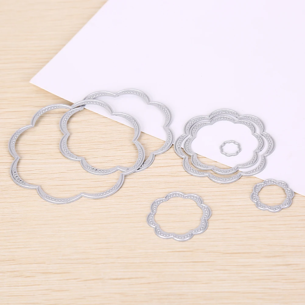 

7Pcs/lot for Embossing Photo Album Cards Making Kit Round Frame Flower Shape Cutting Dies Stencils Scrapbooking Die Cut