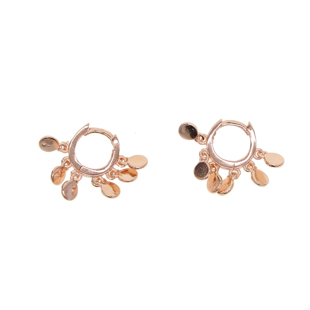 2019Bohemia Round Coin Earrings Drop Gypsy Gold Color elegance Statement delicate minimal cute For Women simple