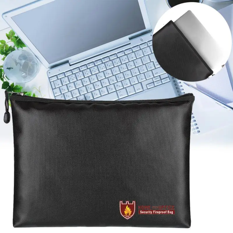 

Safe Briefcase Document Bag Waterproof Envelope Pouch Large Space Fireproof