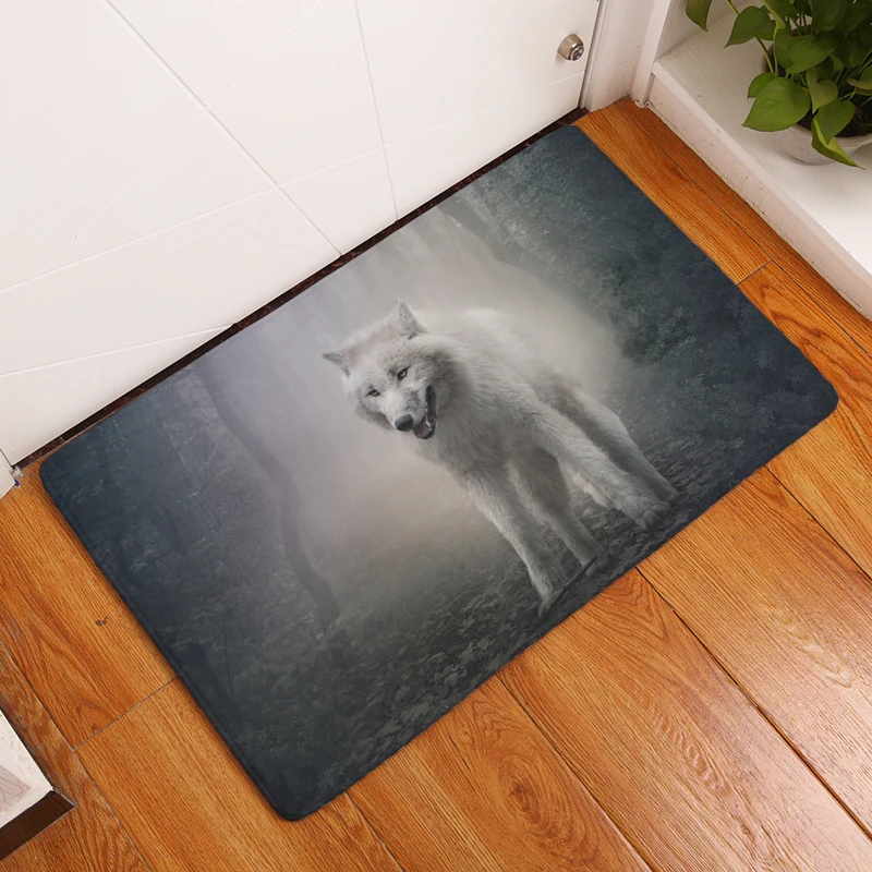

2017 New Glacier Animals Print Carpets Non-slip Kitchen Rugs for Home Living Room Floor Mats 40x60cm 50x80cm