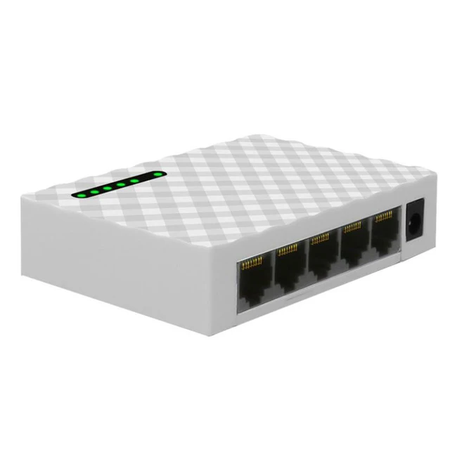Mini 5-Port Desktop 1000 Mbps Network Switch Gigabit Fast RJ45 Ethernet Switcher LAN Switching Hub Adapter Full duplex Exchange 3