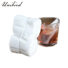 Unibird 100 шт./компл. одноразовые нетканые ткани Чай сумки сито для специй с заварочной струнной уплотнение фильтр Бумага для травы