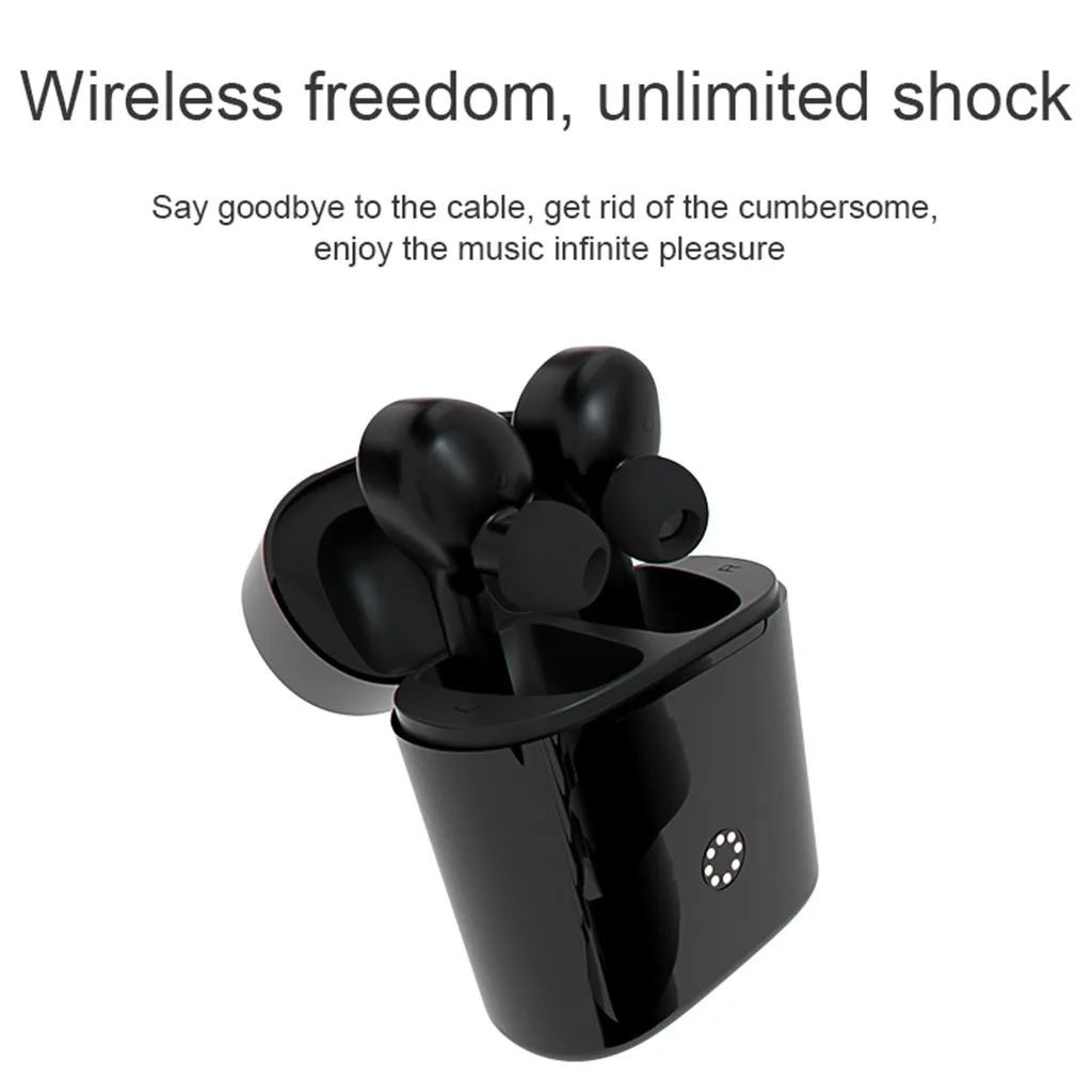 

TWS Wireless Mini Bluetooth Earphone For Xiaomi Huawei Mobile Stereo Earbud Sport Ear Phone With Mic In-Ear intelligent AI 5.30