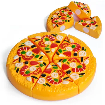 

New Hot Cutting Plastic Pizza Toy Food Kitchen Pretend Play Toy Early Development And Education Toys For Baby Kid Children Gift