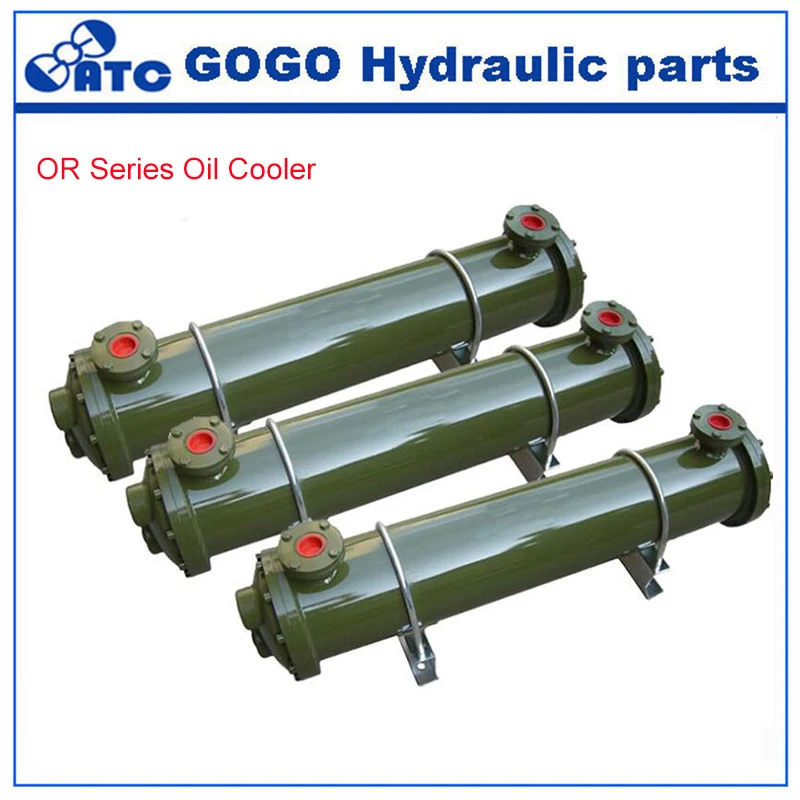 

OR-100 Hydraulic Heat Exchanger Shell and tube hydraulic oil cooler , Water cooled types heat exchanger OR 100