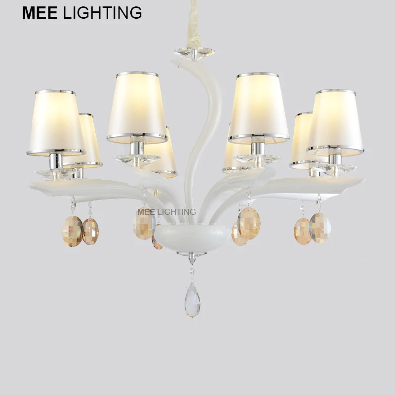 Modern Crystal Pendant Light Fitting Metal Crystal Hanging Drop Lamp Lustre cristal Illumination Pendant Lighting for Bedroom