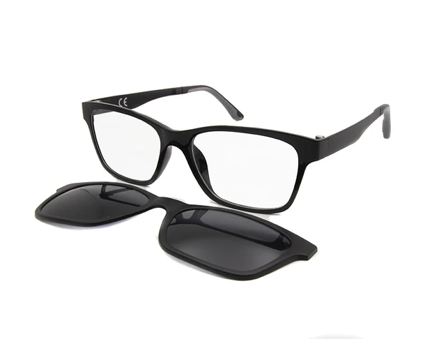 Esnmbie Montura de lentes polarizadas para hombre y lentes con Clip magnético, para miopía, nuevo|nerd glasses frames|glasses framenerd glasses - AliExpress