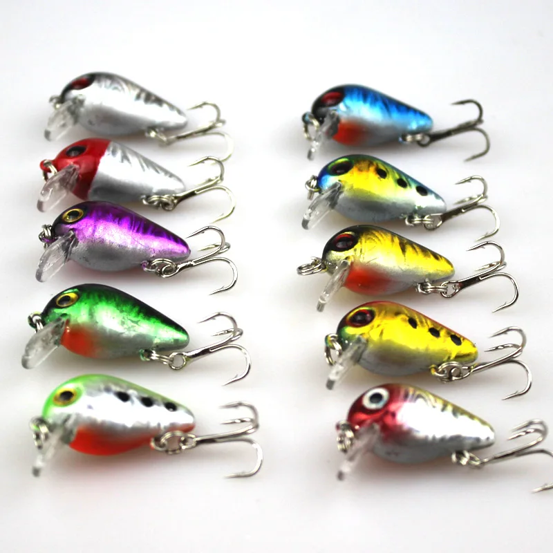 1.5G 3CM Bass Fishing Lures Crank Bait Crankbait Tackle Swim bait