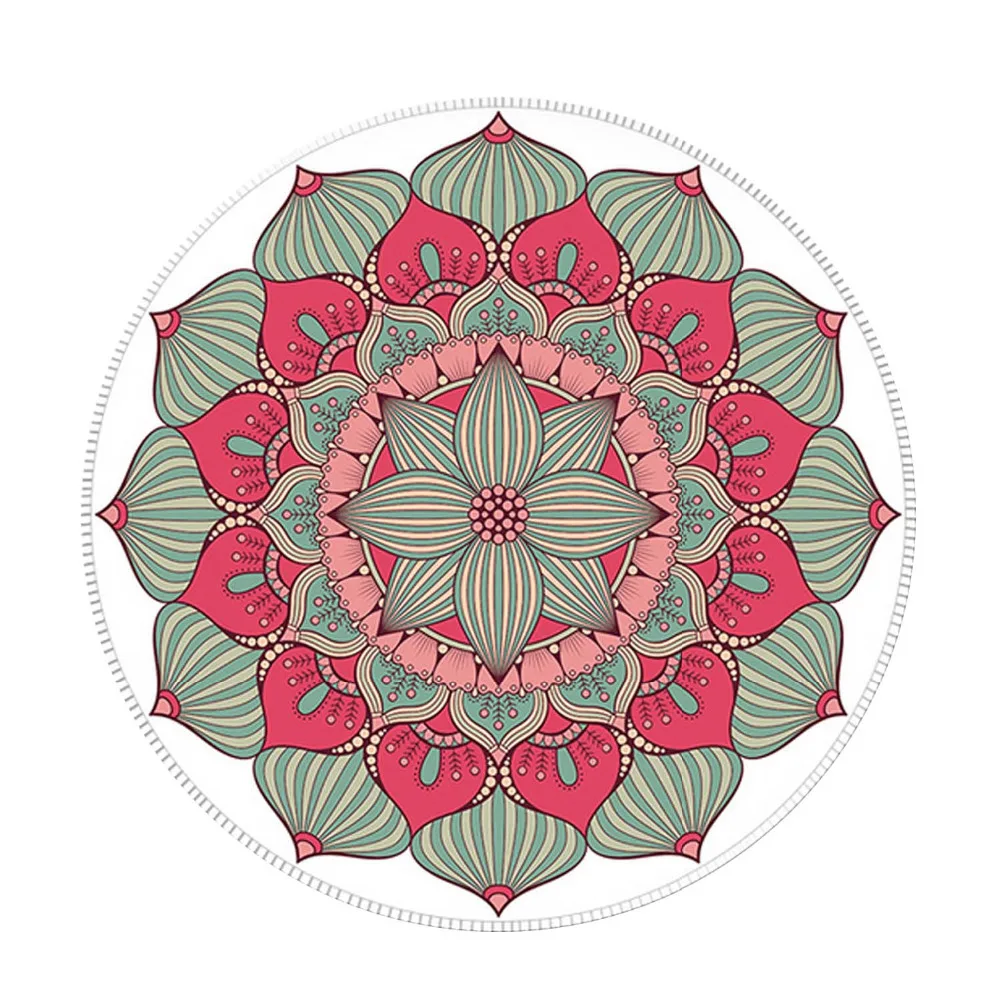 Round Bohemian Mouse Pad for PC
