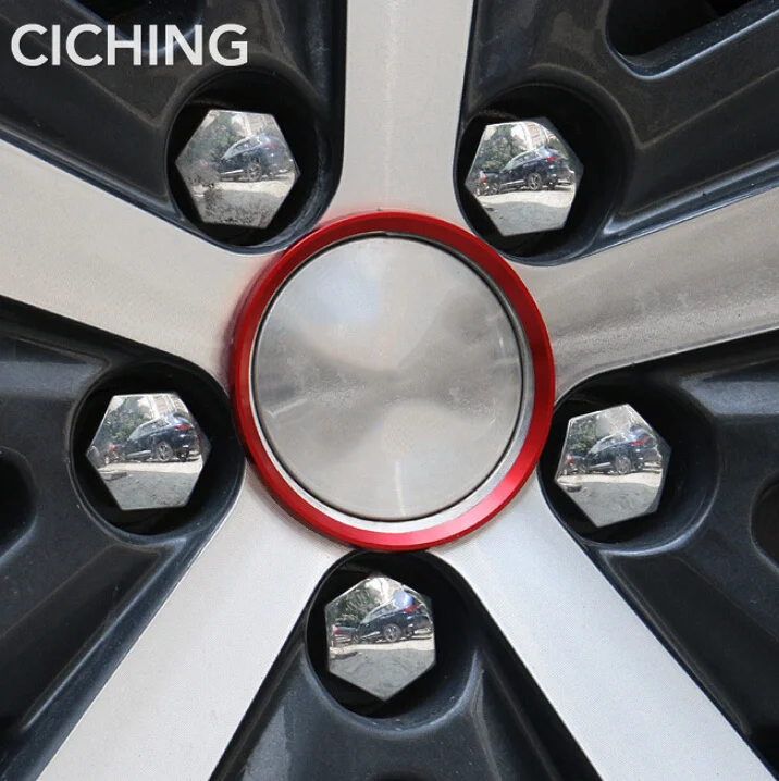 

4pcs Car Styling Ring Wheel Hub Decoration Circle Sticker For Jeep Cherokee 5 KL KK Commander Grand Cherokee 4 WK2 Accessories