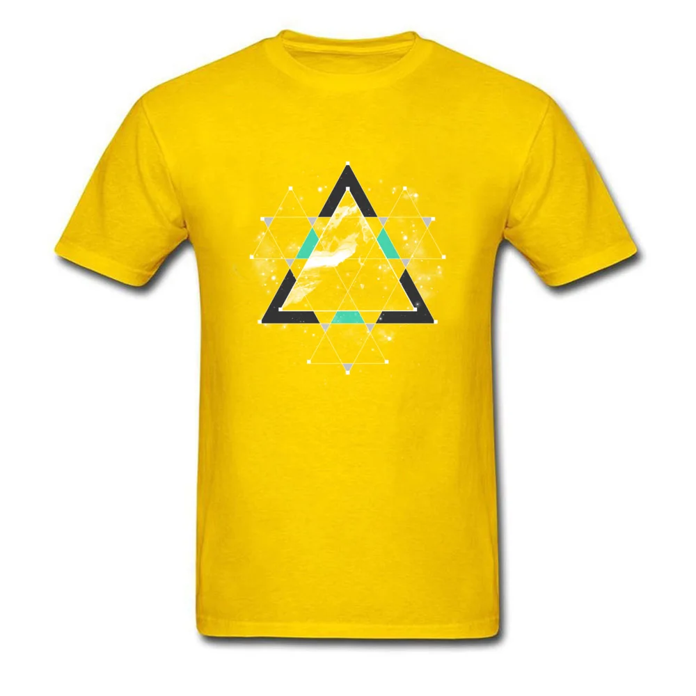 Time Space Europe T-Shirt for Men 100% Cotton Summer Fall Tops Shirt Tops Shirts Short Sleeve 2018 New Fashion Round Collar Time Space yellow