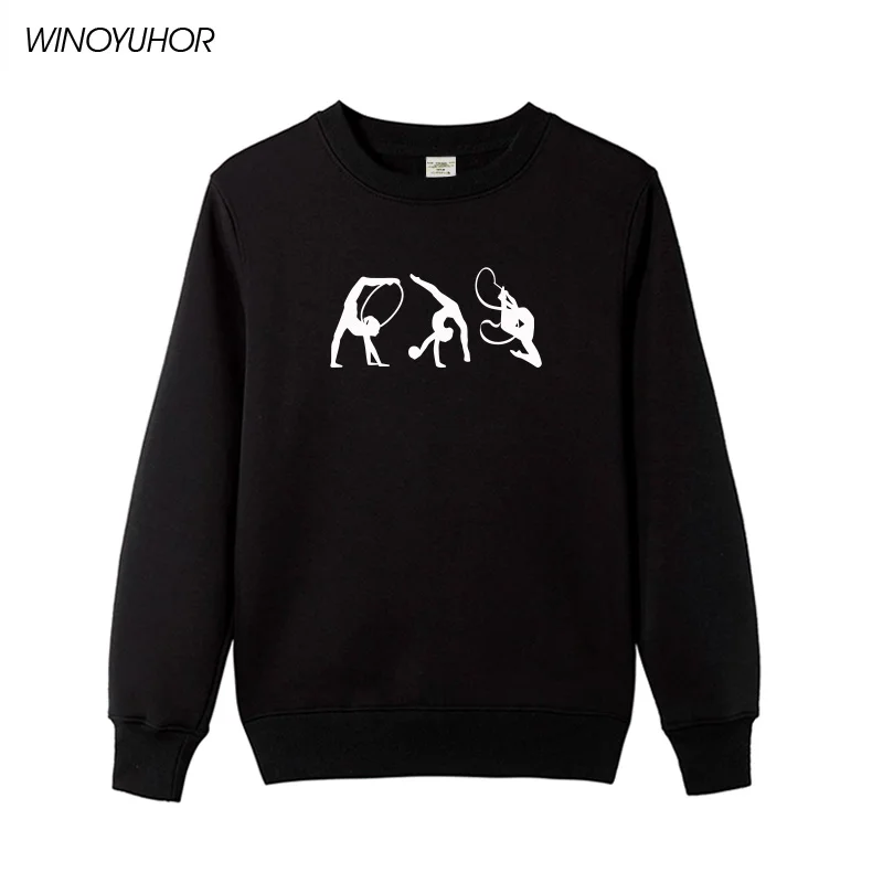 

Gymnast Hoodies Woman Winter New Fashion Eurhythmics Sweatshirts Ladies Girl Funny Gift Tops Female Pullovers