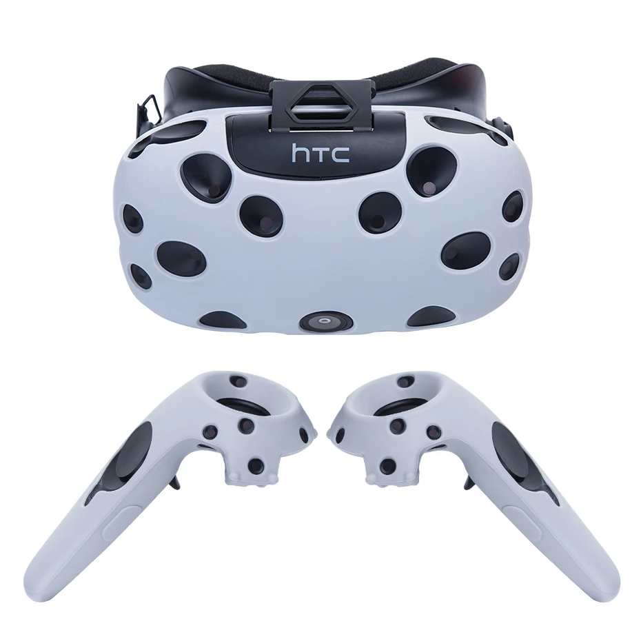Vr силиконовый чехол Эластичный Защитный контроллеры ручка для Htc Vive Очки
