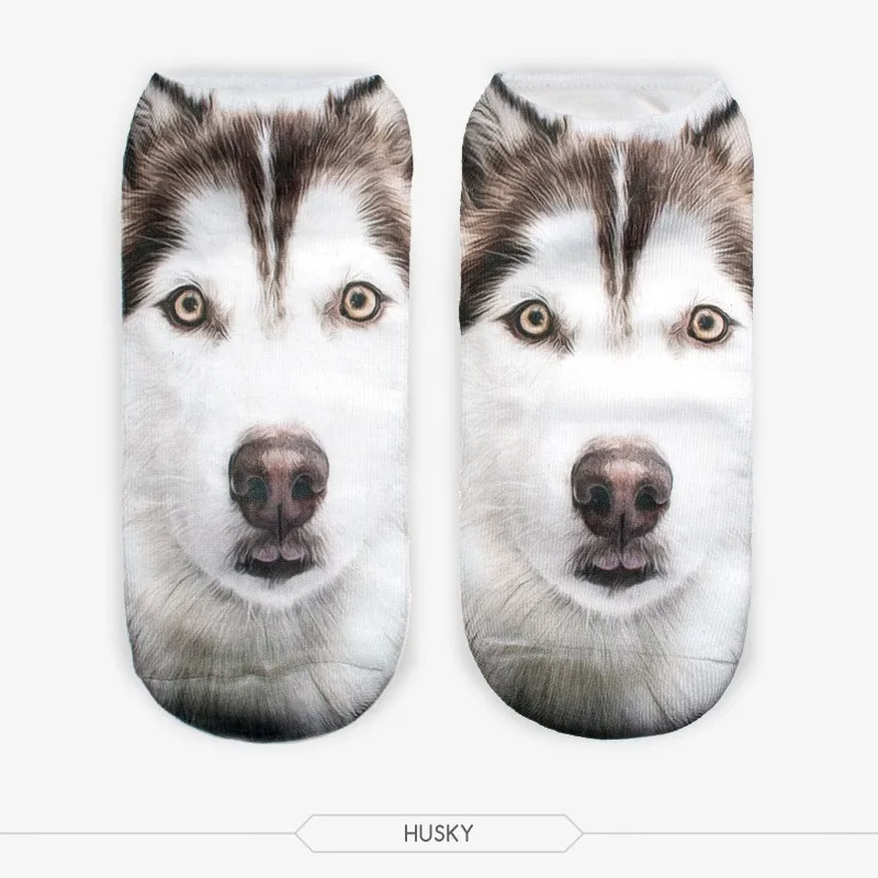 

RUNNING CHICK husky 3d digital printing socks right angle socks