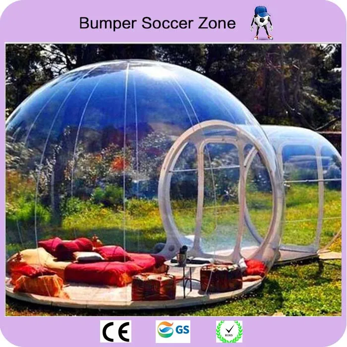  Free Shipping Outdoor Inflatable Camping Bubble Tent Inflatable Lawn Dome Tent Inflatable Tent Tran