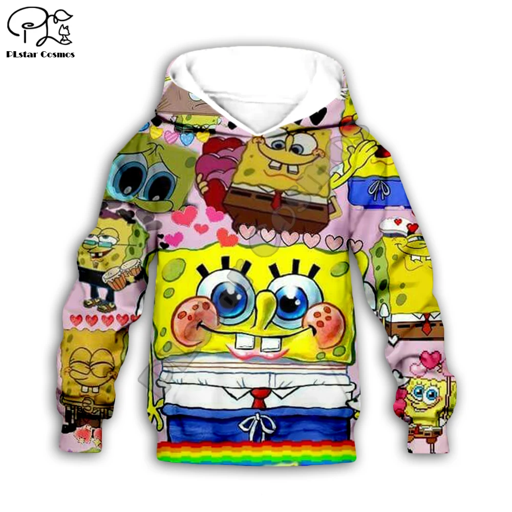 

Kids Sponge 3D Hoodies anime Print Boy Girl casual Hoodies cartoon Sweatshirt zipper coat kawaii Hoody/shorts/pant/summer tshirt