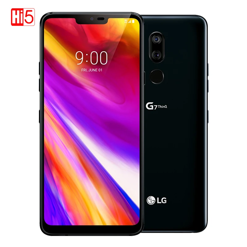 Разблокированный LG G7 G710VM/G710N/G7+ ThinQ G710EAW LTE Android Восьмиядерный 6," 3 камеры 16 МП смартфон