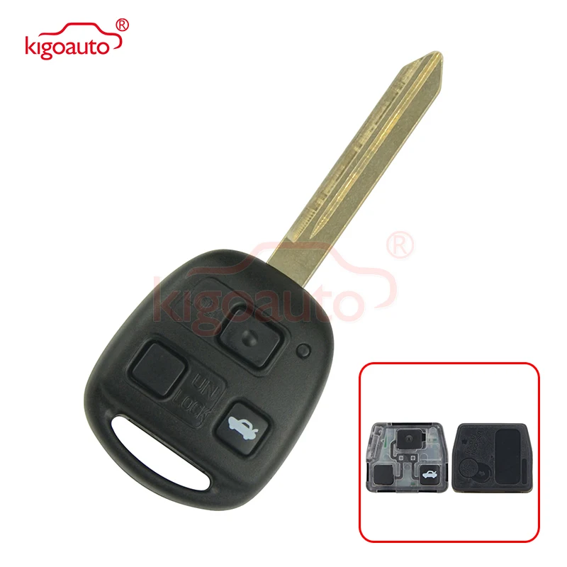 Kigoauto 736670-A дистанционный ключ 3 кнопки TOY47 434 МГц 4D70 для Toyota Avensis 2004 2005 2006 2007 2008 2009