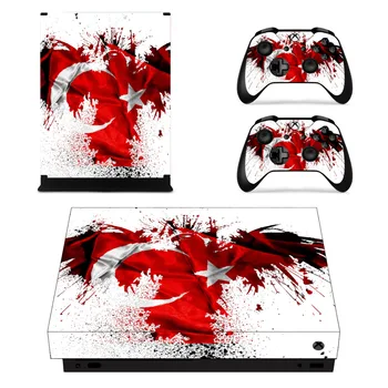 

Turkey National Flag Skin Sticker Decal For Xbox One X Console and Controllers Skins Stickers for Xbox One X Skin Vinyl