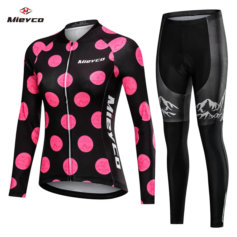 

2019 Women Spring Long Cycling Clothing MTB Bicycle Wear Ropa Ciclismo Lover Style Race Quick-Dry Cycle Clothes Bib Short Pants