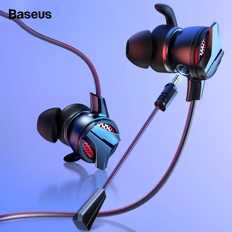 

Baseus Gaming Earphone For Pubg Controller GAMO-15 3D Stereo earphones For Mobile pubg Gamer with Detachable HD Mic